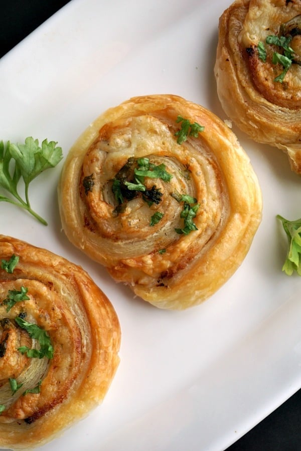 Easy ham cheese pinwheels