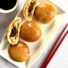 Baked Chinese Buns with Mushroom Filling