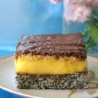Poppy Seed Cake with Custard Filling and Nutella