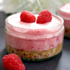 Low-Carb Raspberry Mousse Cheesecake