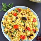 Moroccan Couscous Salad with Chickpeas