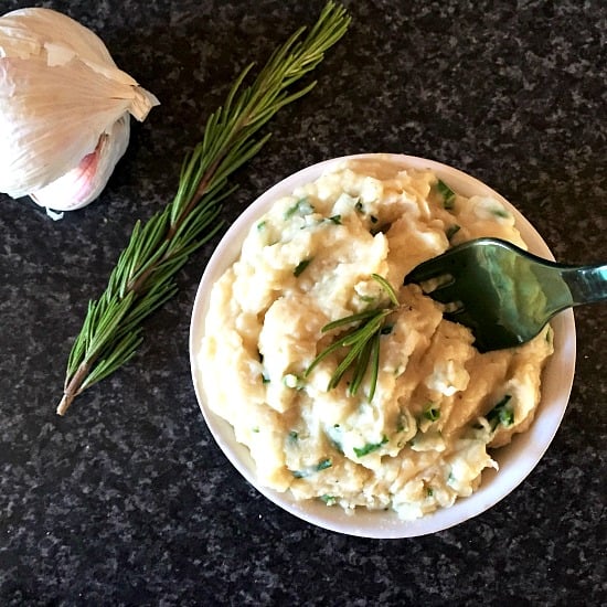 Butter bean dip with garlic, rosemary and chives