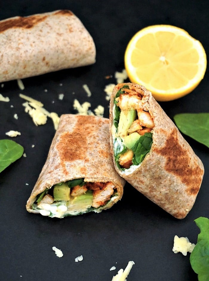 Grilled chicken, avocado wrap