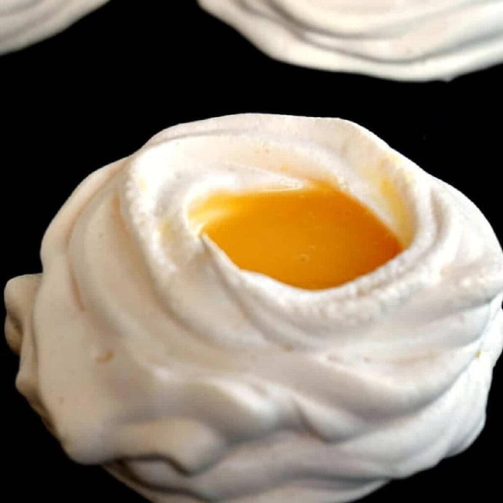 Meringue Nests with Lemon Curd My Recipes