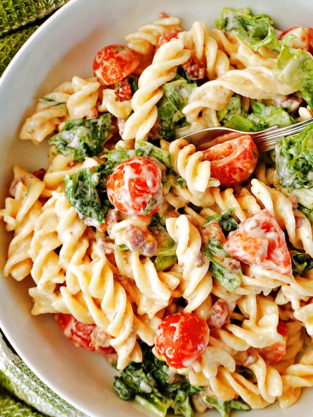 Salmon Pasta Salad (No Mayo) My Recipes