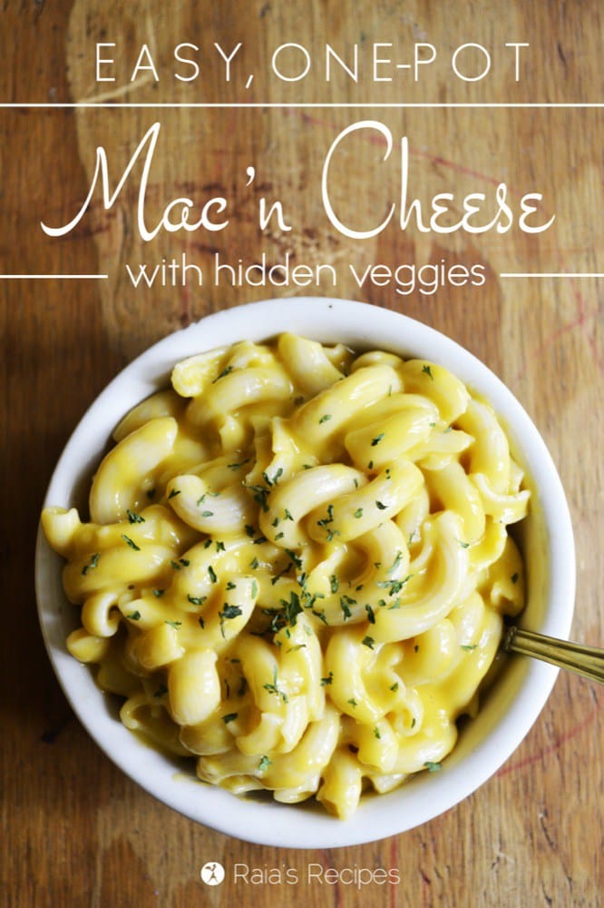 Easy, One-Pot Mac'n Cheese with Hidden Veggies