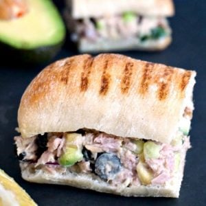 A tuna salad sandwich