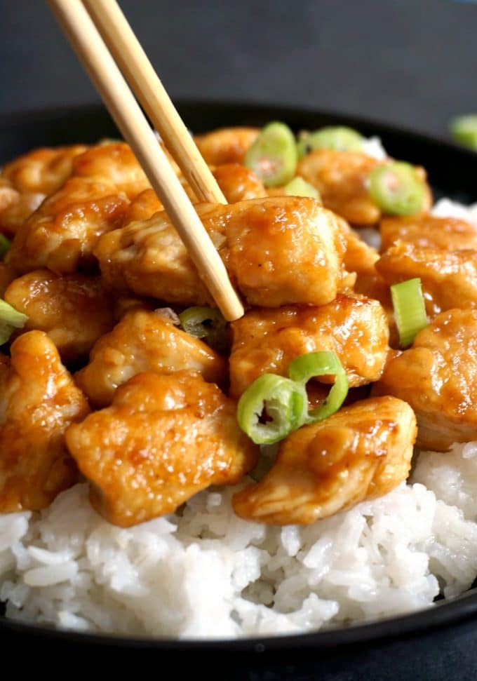 Healthy Chinese Orange Chicken Recipe - My Gorgeous Recipes