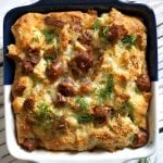 Make ahead sausage egg breakfast casserole