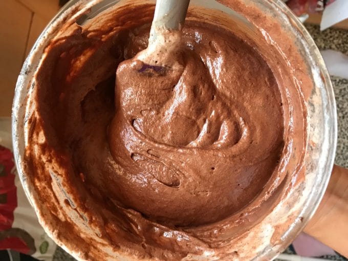 A bowl of Vegan Chocolate Mousse with Aquafaba