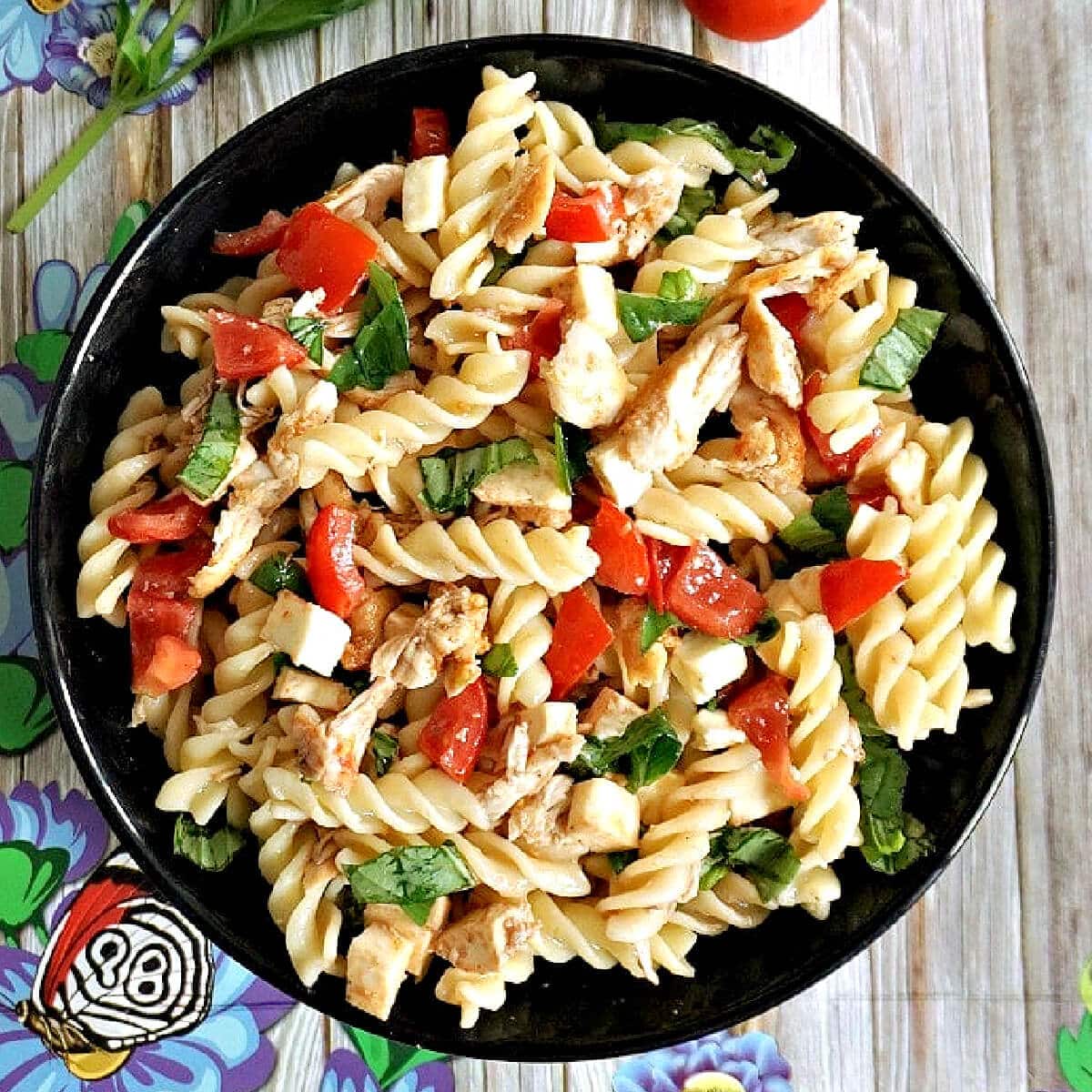 Cold Chicken Caprese Pasta Salad My Recipes