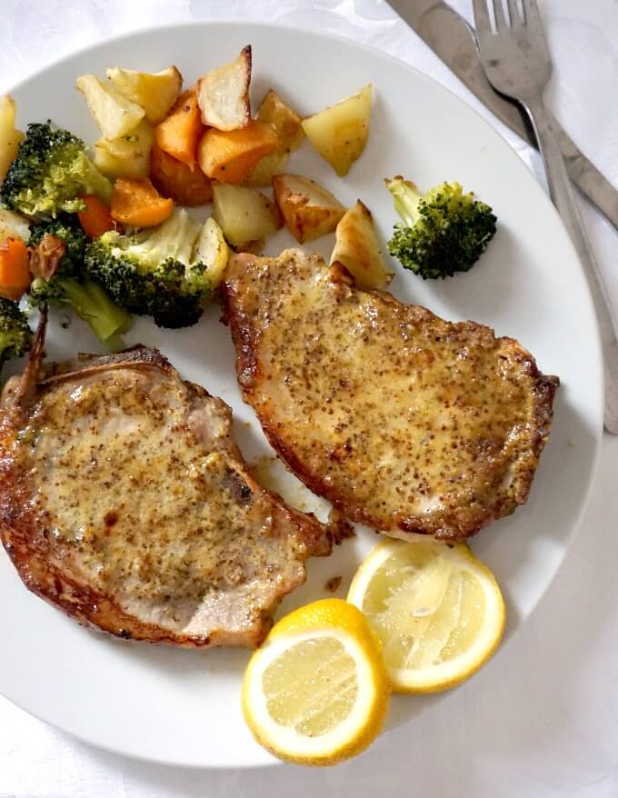 Baked Honey Mustard Pork Chops My Recipes