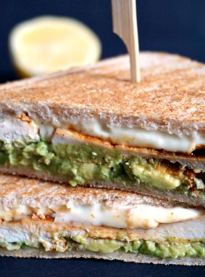 Grilled Chicken Sandwich with Avocado - My Gorgeous Recipes