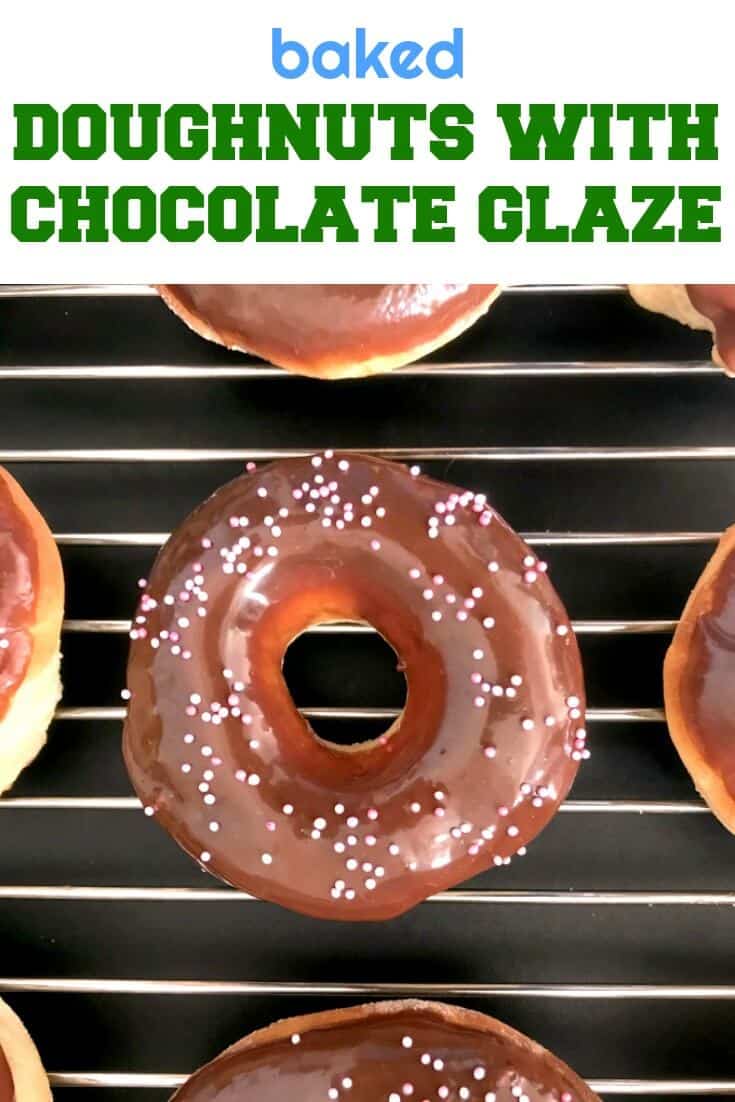 Oven-Baked Doughnuts with Chocolate Glaze, rich, decadent, with an incredibly fluffy texture, and a lot healthier than the fried version. These doughnuts are heaven!
