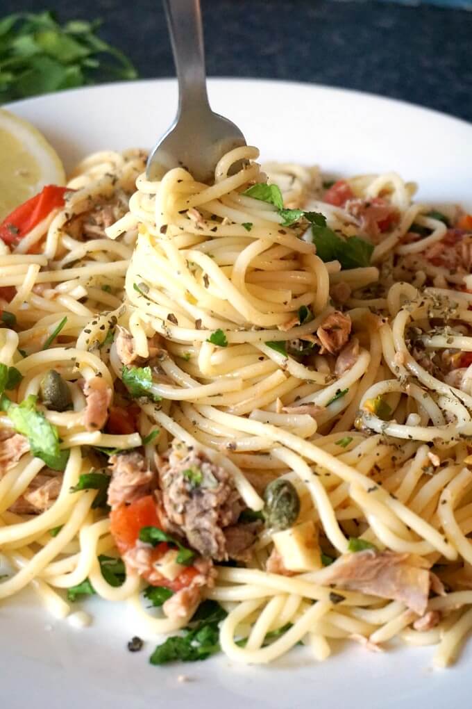 Quick Canned Tuna Spaghetti - My Gorgeous Recipes