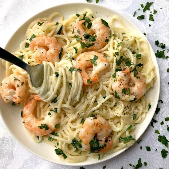 Recipe Healthy Shrimp Alfredo Pasta | Deporecipe.co