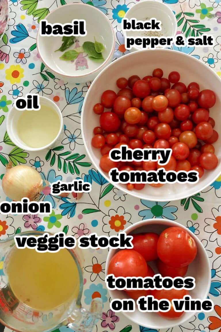 Easy Tomato Basil Soup (No Cream) Soup Recipes My Recipes