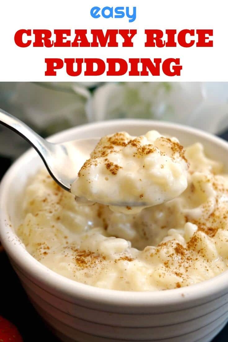 Easy Creamy Rice Pudding - My Gorgeous Recipes
