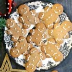 A plate with decorated gingerbread man cookies