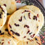 A plate with cookies