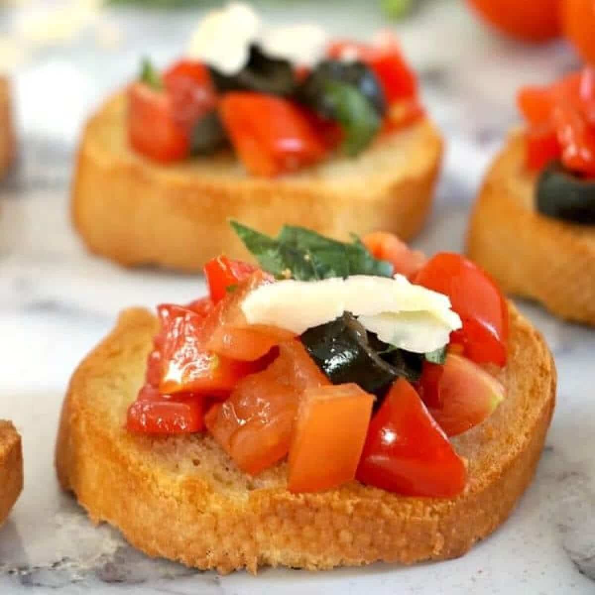 Italian Tomato Bruschetta Recipe - My Gorgeous Recipes