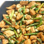 Quick Chicken and Asparagus Stir Fry, a delicious low-carb, protein-packed midweek meal ready in well under 15 minutes. It's super easy to make, and tastier than any take-away. 