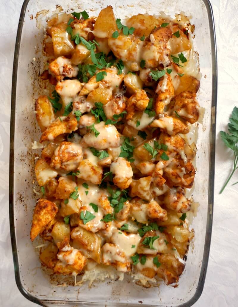 Cheesy Chicken Potato Bake - My Gorgeous Recipes