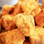 Close-up shot of chicken nuggets