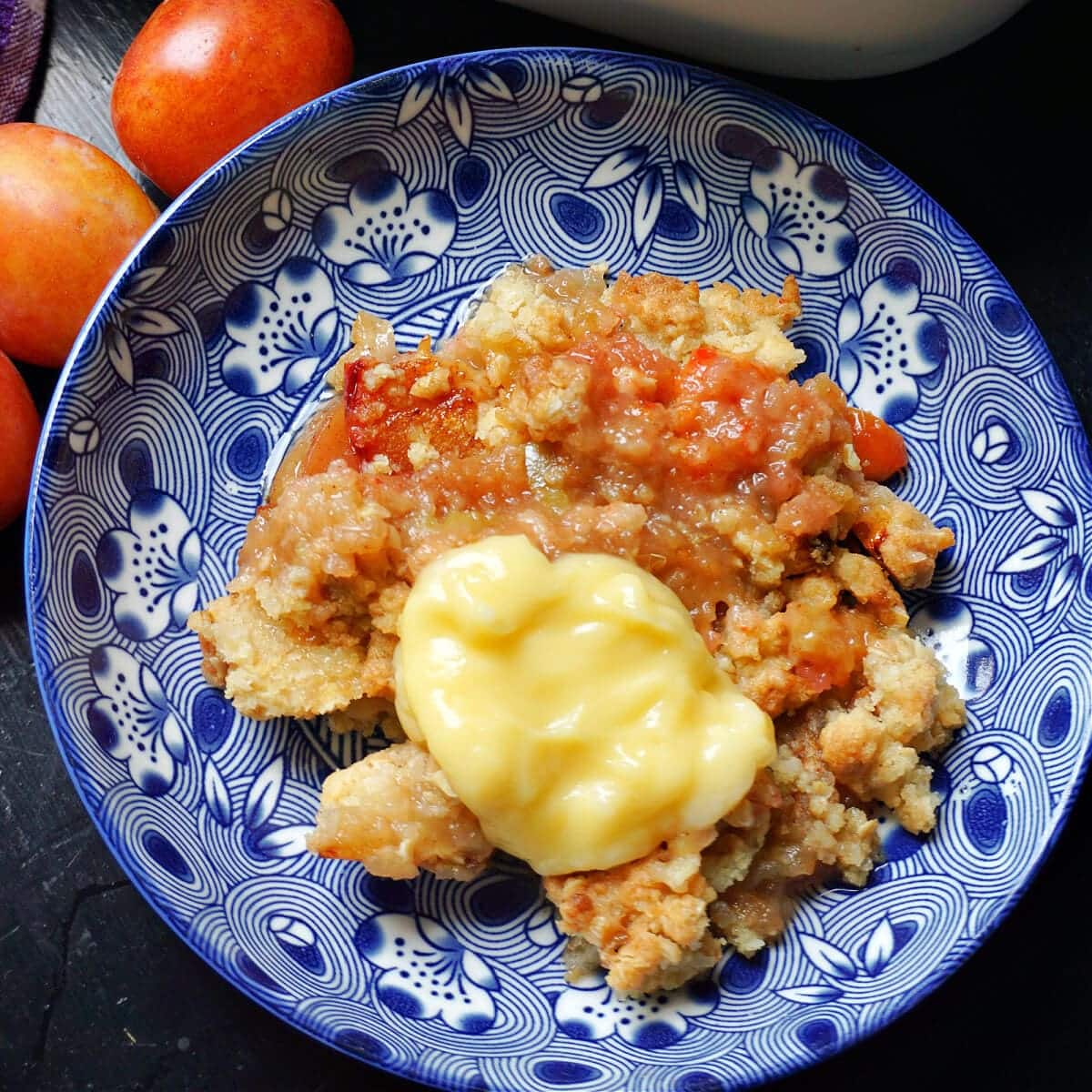 Apple and Plum Crumble