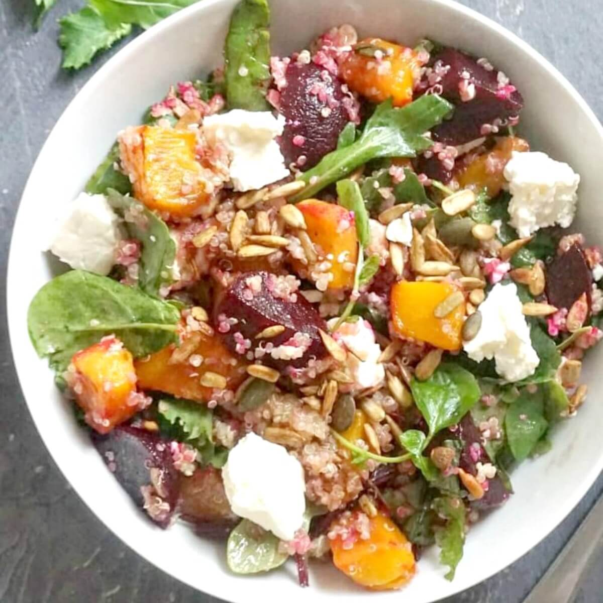 Roast Pumpkin Quinoa Salad with Feta - My Gorgeous Recipes
