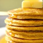 Fluffy Oatmeal Pumpkin Pancakes, a delicious breakfast or brunch treat this Fall. Incredibly easy to make, these pancakes can be enjoyed by the whole family. Bonus point, they are healthy, gluten free, and packed with fiber.