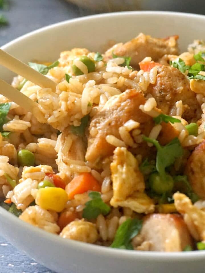 Oven Baked Chicken and Rice with Mushrooms - My Gorgeous Recipes