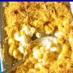 This Baked Mac and Cheese Recipe with Bread Crumbs is the ultimate comfort food for every occasion. Imagine this: macaroni smothered in a rich and creamy white sauce that has 3 types of cheese: cheddar, mozzarella and parmesan, then topped with buttery breadcrumbs, and baked in the oven for the final touch. The very best homemade meal for kids and gown-ups alike this Thanksgiving or any other celebration. #macandcheese, #thanksgivingfood, #comfortfood, #macaroniandcheese, #bakedmacandcheese