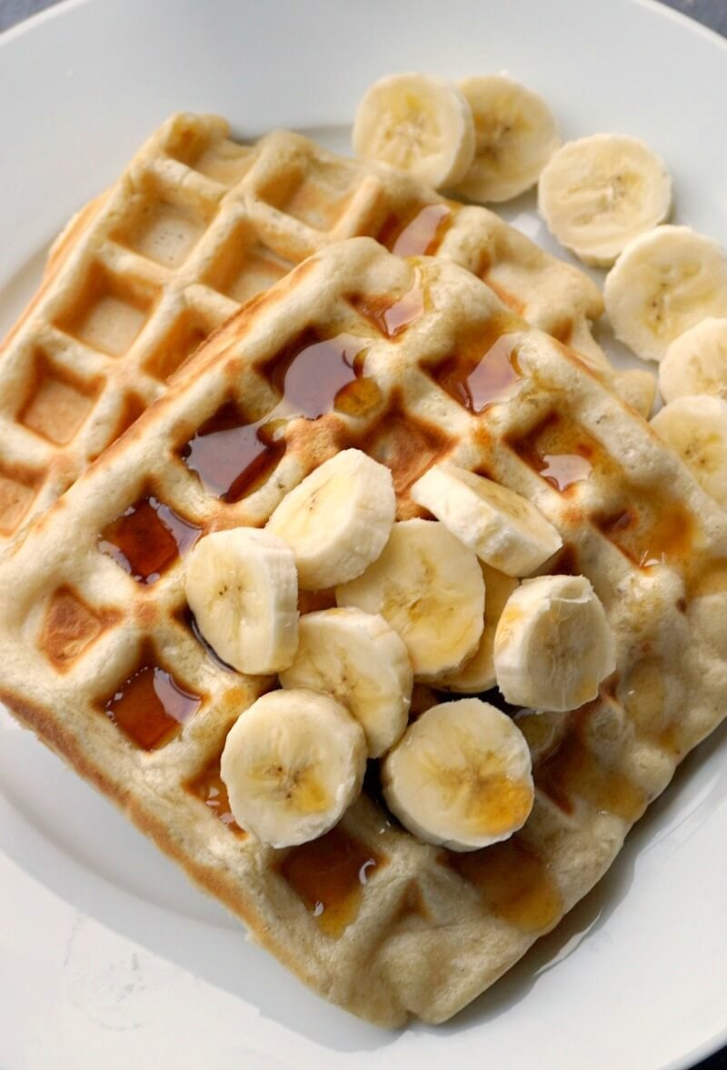 Banana Waffles (No Added Sugar) My Recipes