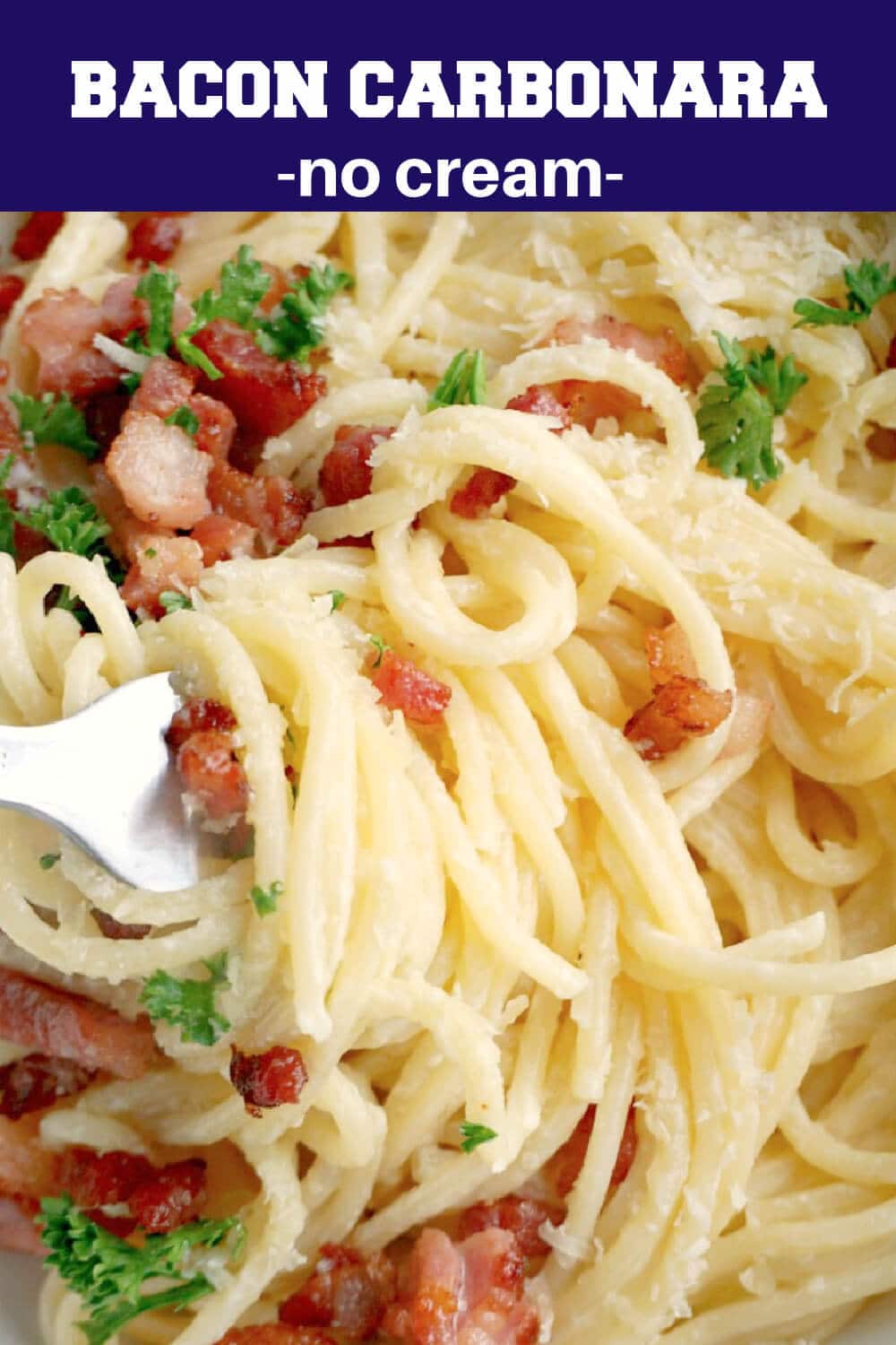 Bacon Carbonara ( No Cream) My Recipes