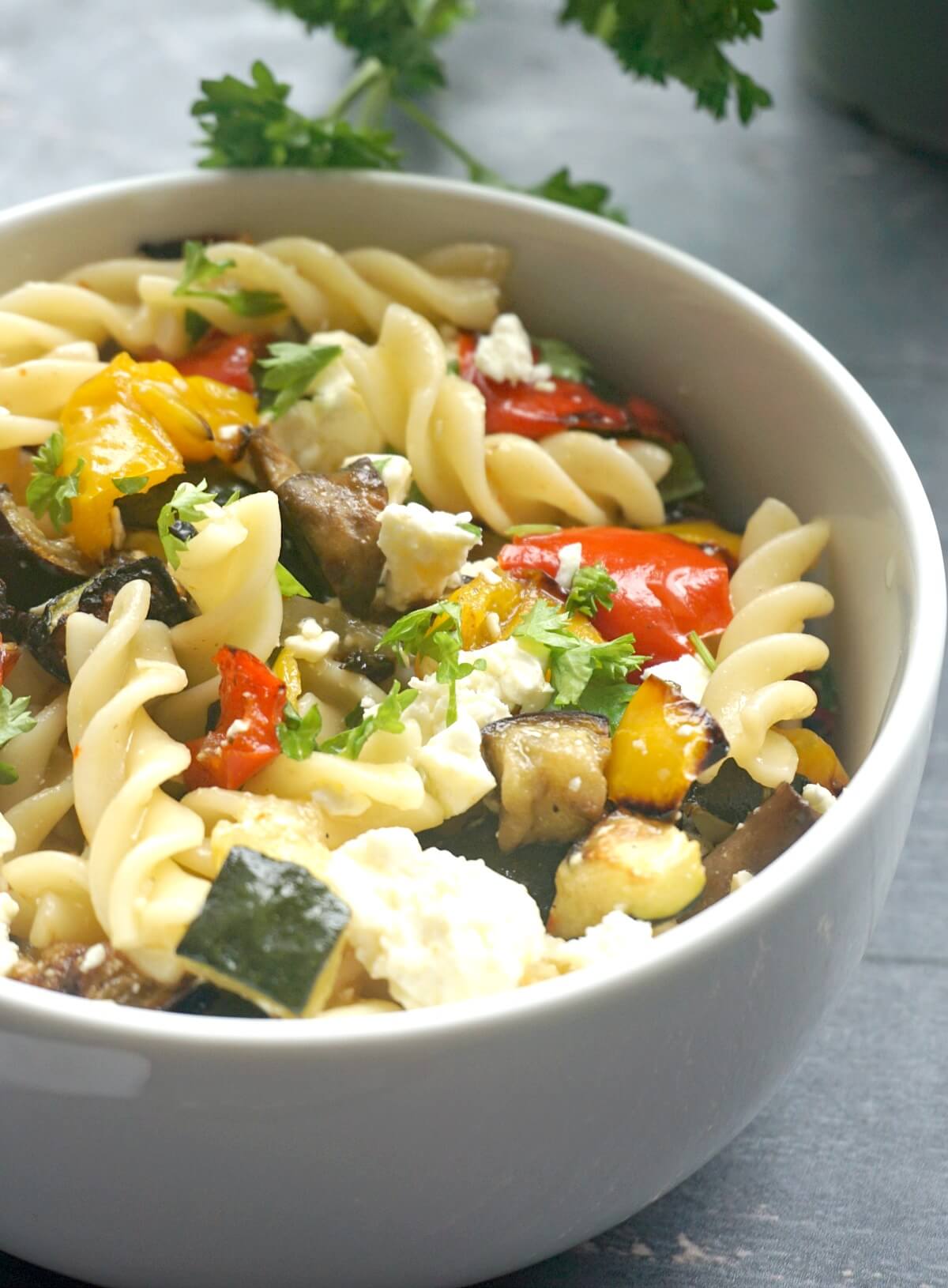 Roasted Vegetable Pasta Salad - My Gorgeous Recipes