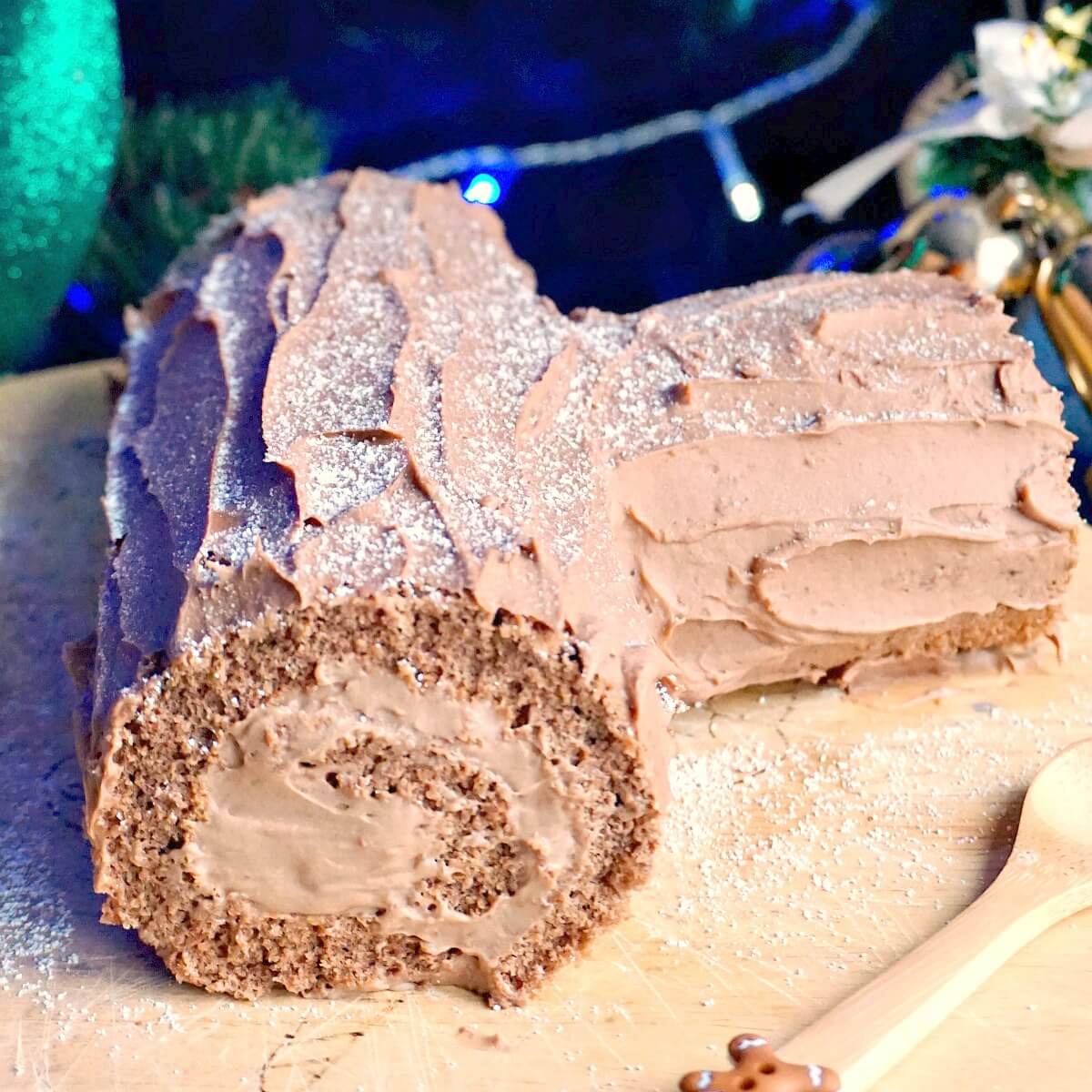 Christmas Yule Log Cake - My Gorgeous Recipes