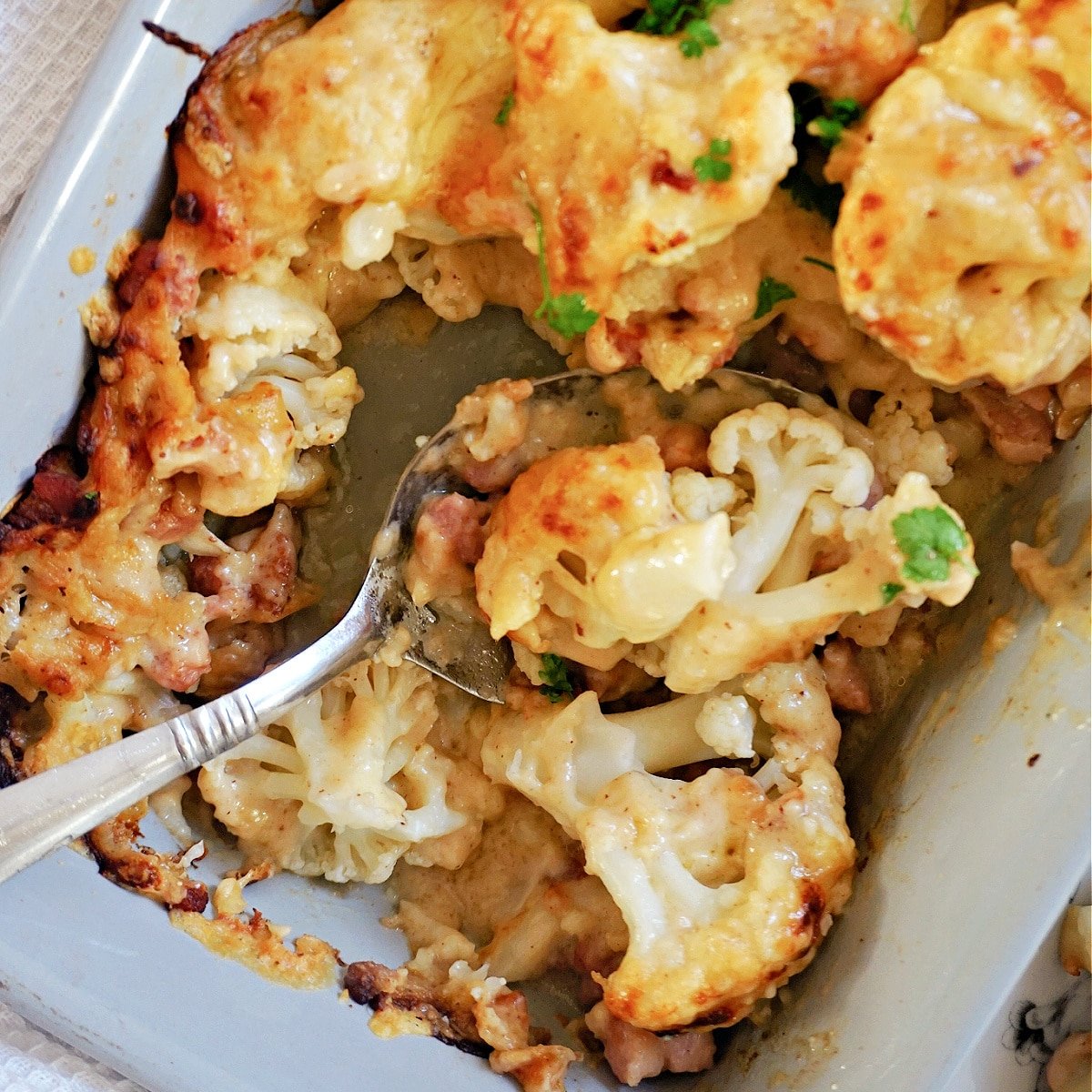 Cauliflower Cheese with Bacon My Recipes