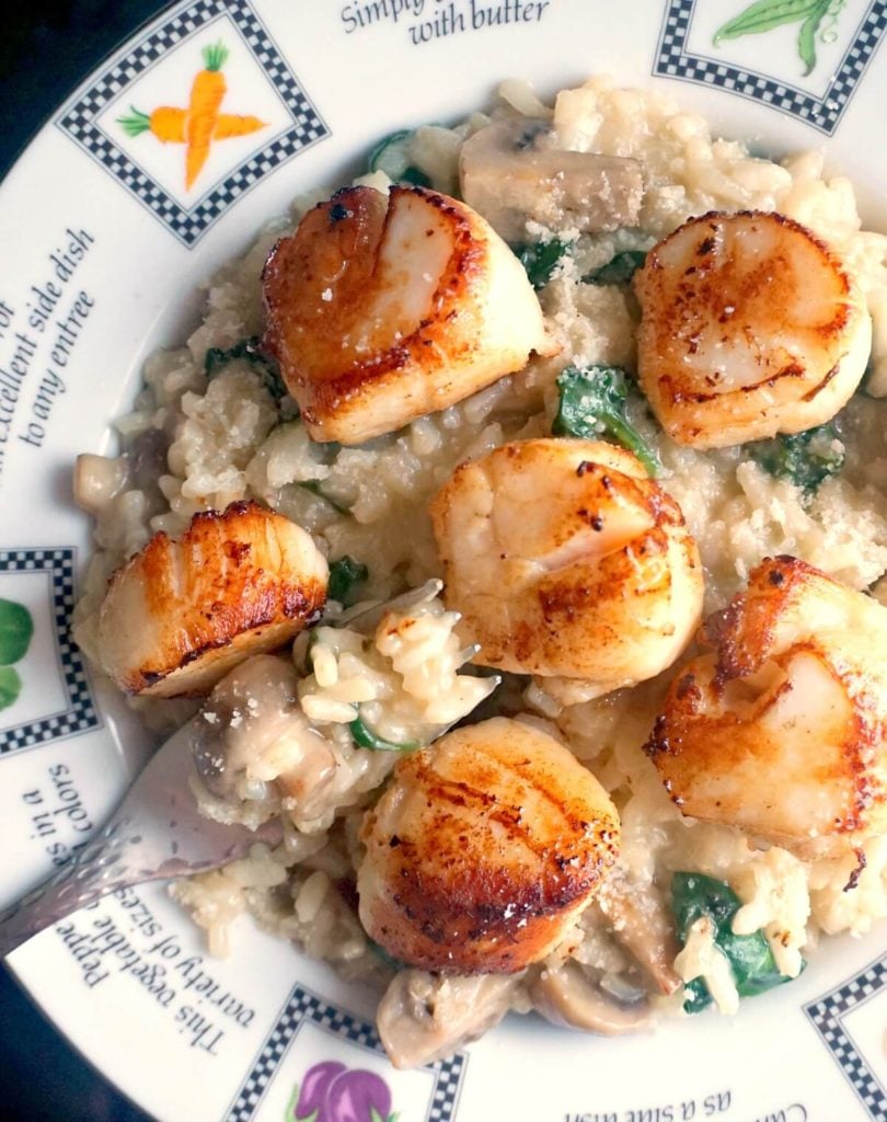 Scallop Mushroom Risotto - My Gorgeous Recipes