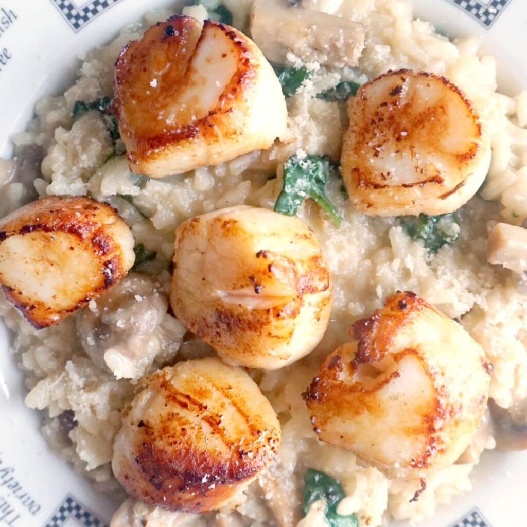 Scallop Mushroom Risotto - My Gorgeous Recipes