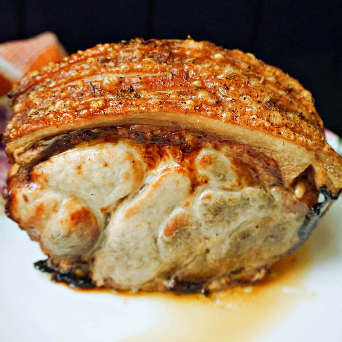 Bbq roast pork with on sale crackling