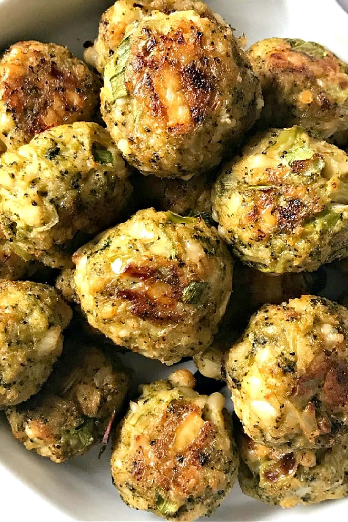 Close-up shoot of broccoli balls