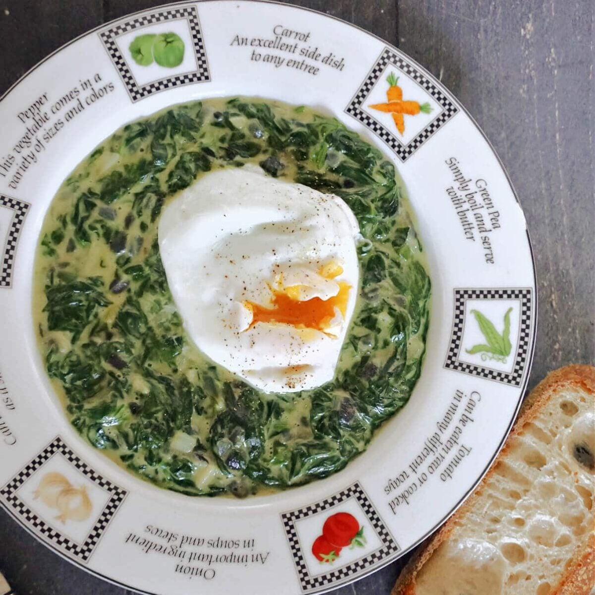 Creamed Spinach with Milk