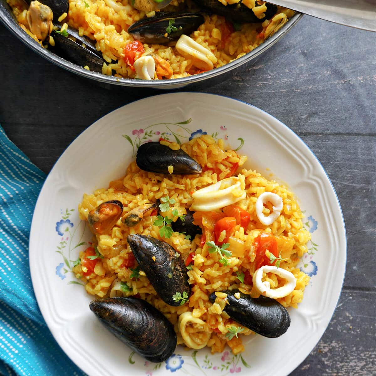 Mixed Seafood Paella Recipe