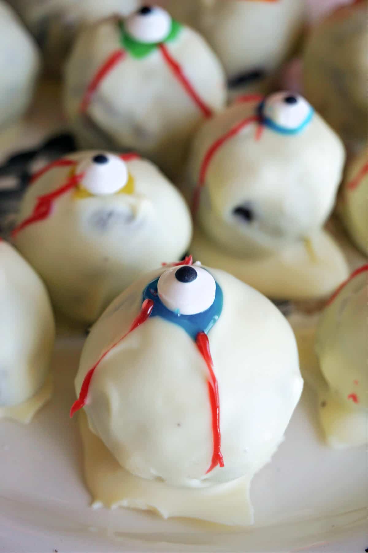 Close-up shoot of eyeball truffles.