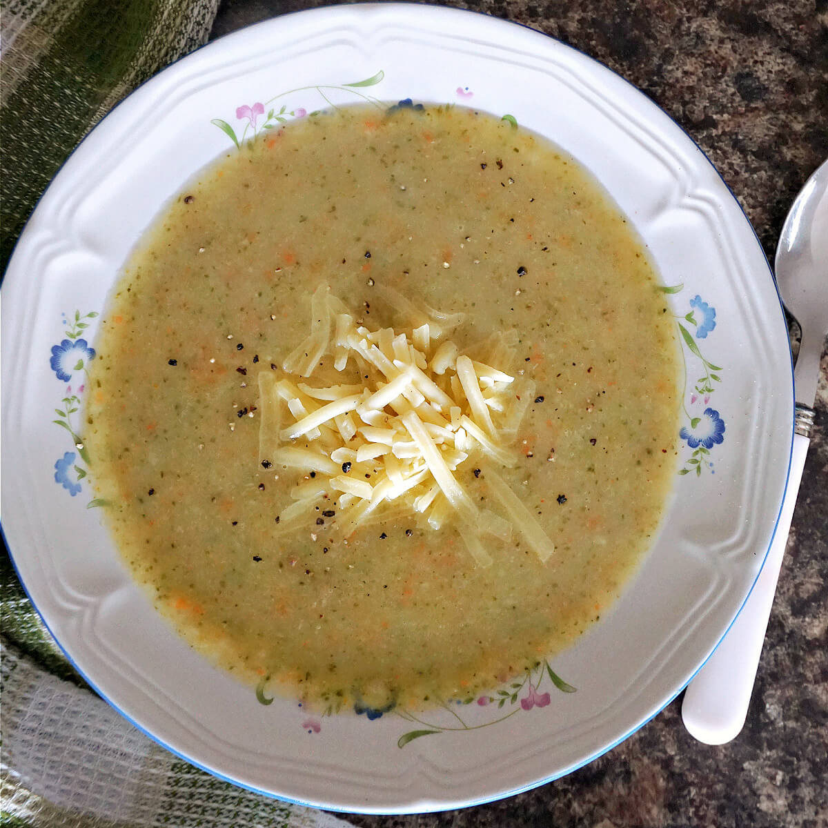 Broccoli Potato and Cheese Soup