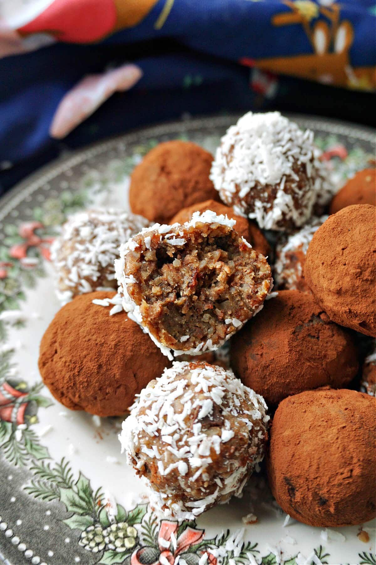 A plate with truffles.