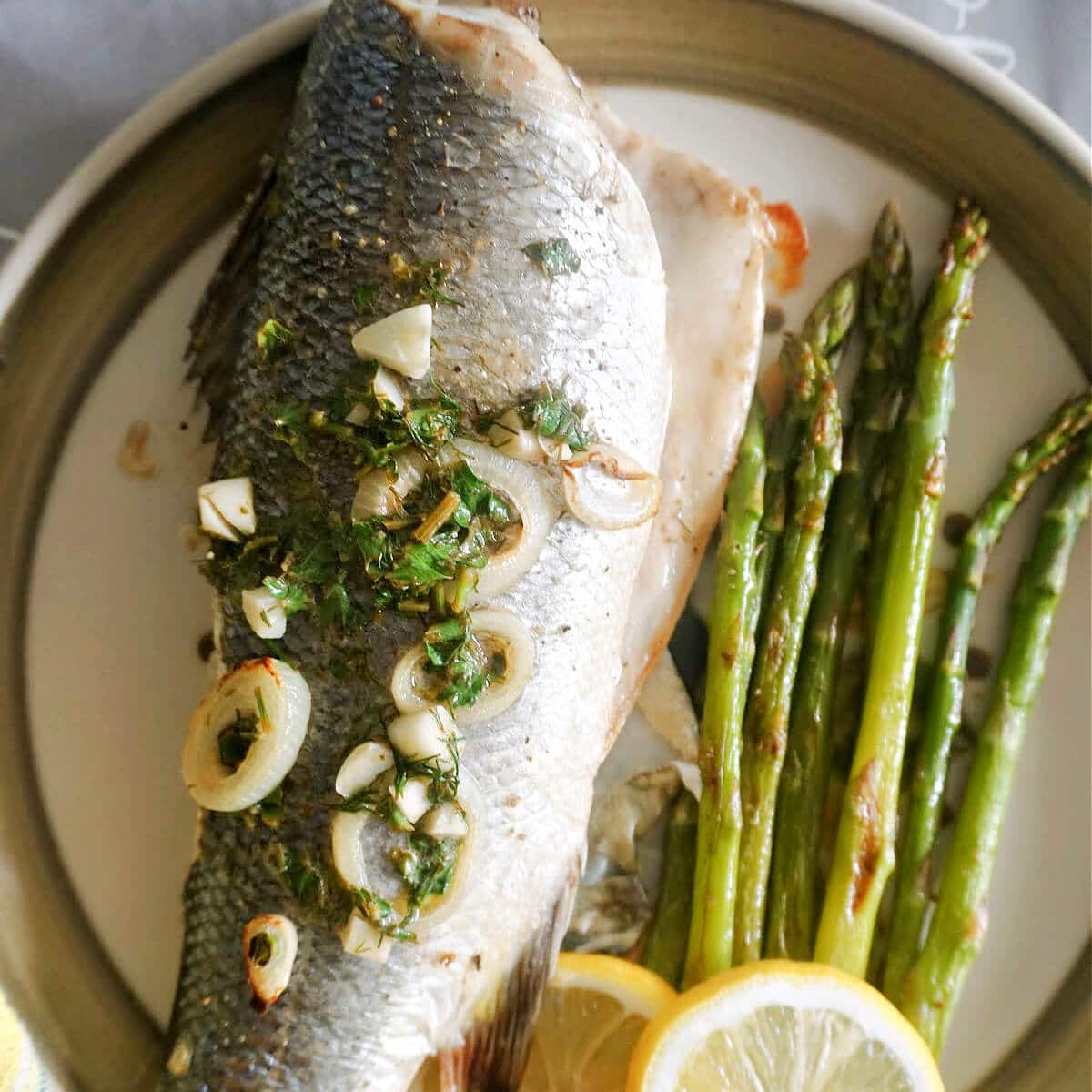 Baked Sea Bass With Lemon Er Sauce