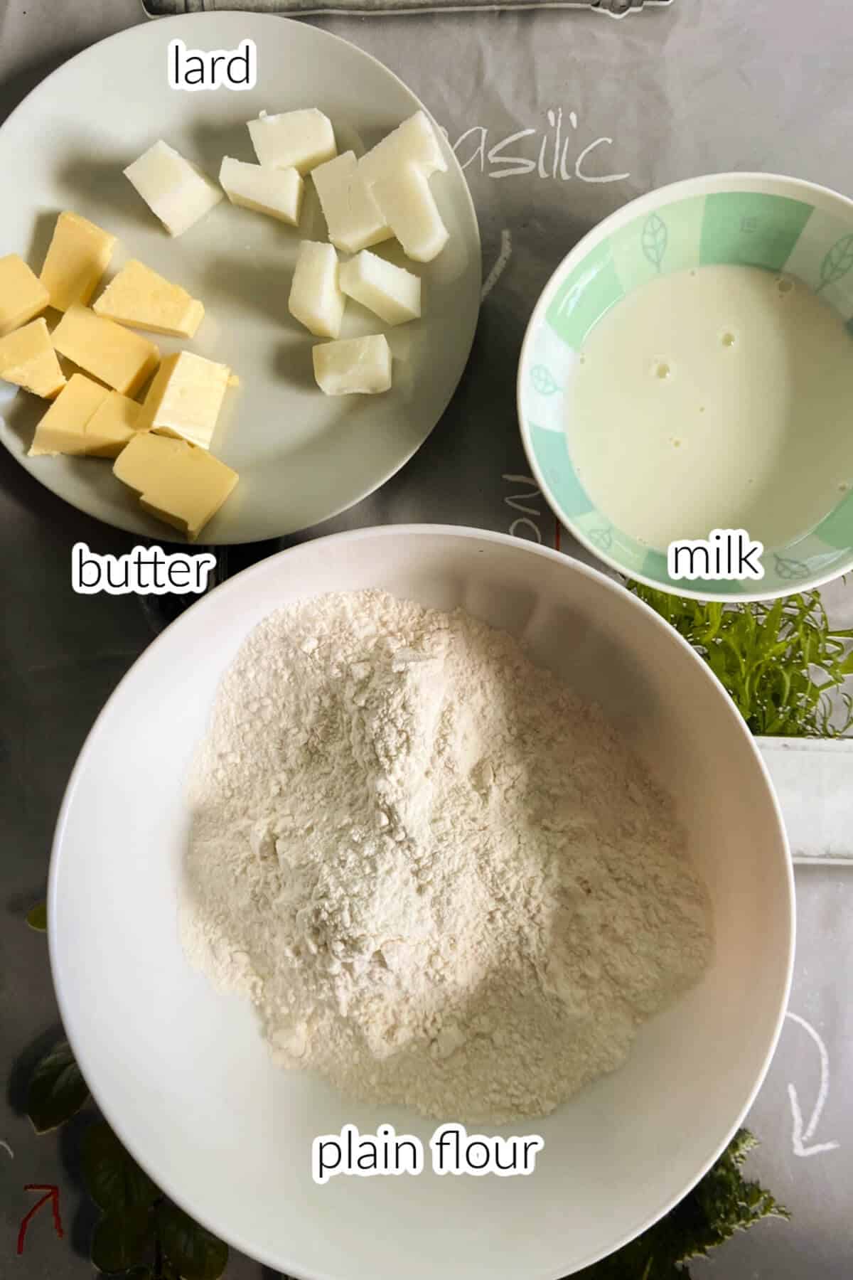 Ingredients used to make Coronation quiche.