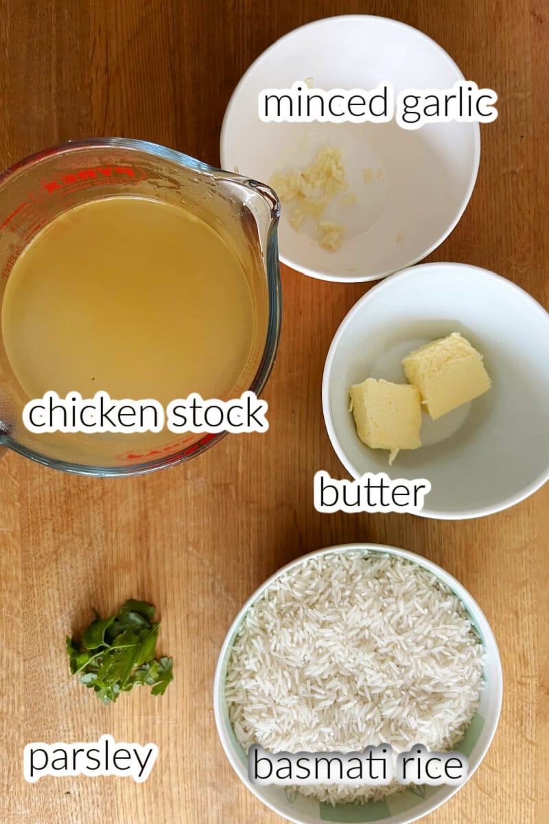 Ingredient used to make garlic butter rice.